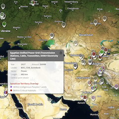 China’s Overseas Development Finance: Geospatial Data for Analysis of Biodiversity and Indigenous Lands